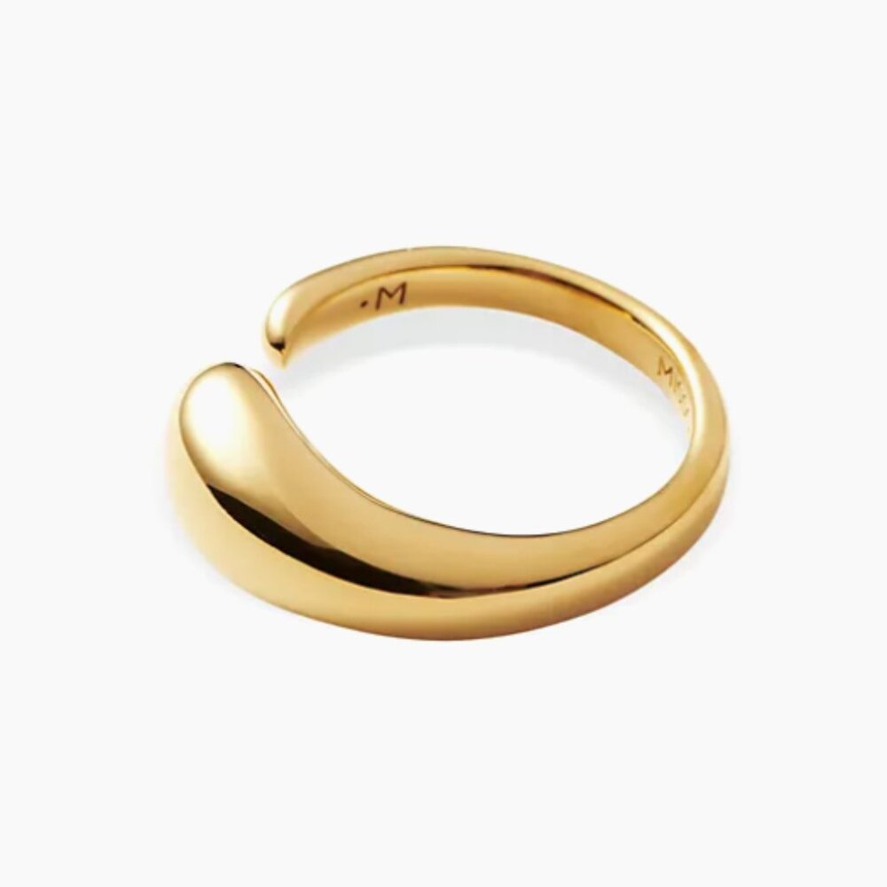 NWOT Missoma Molten Gemstones 18K Gold-Plated Open Ring